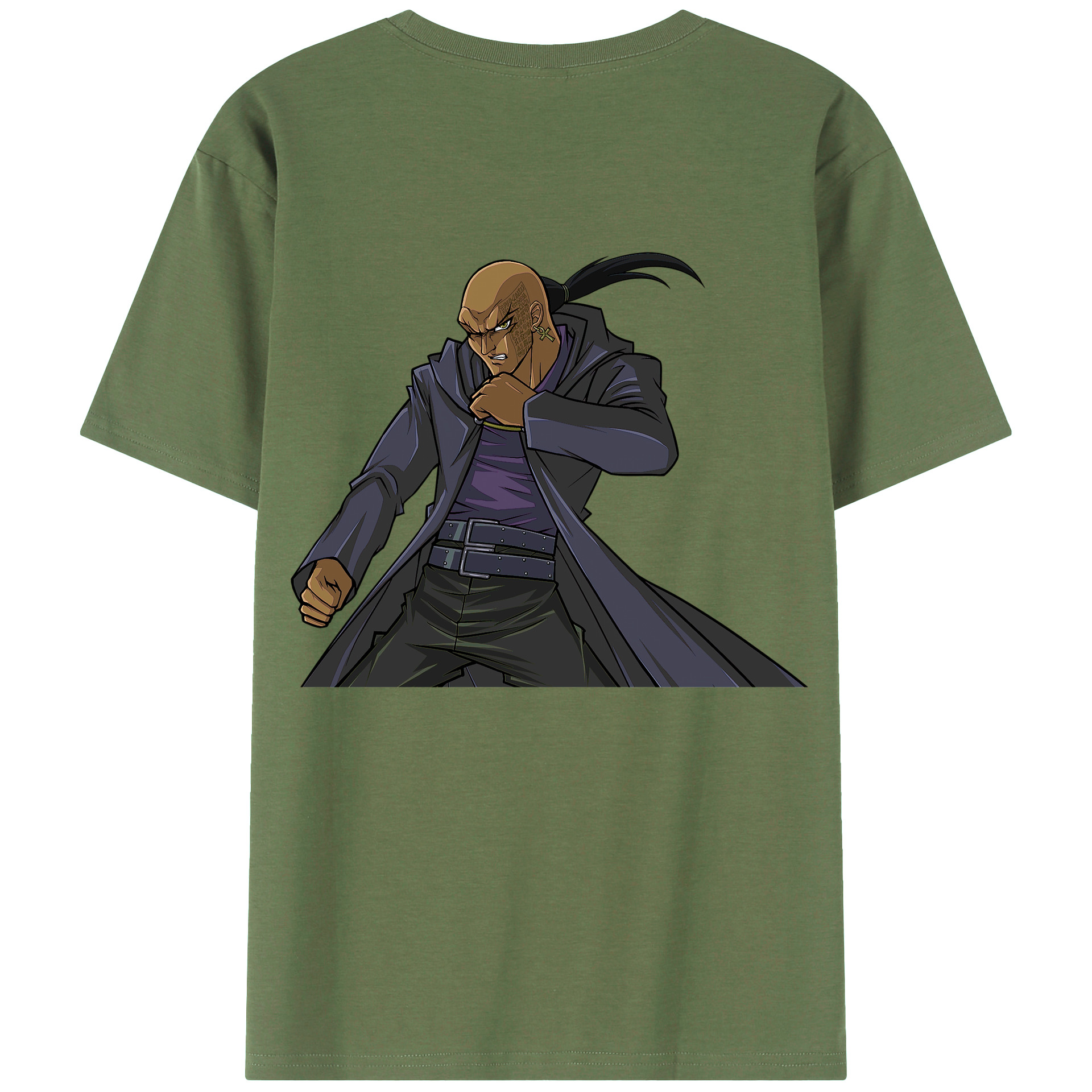 （画像用） 遊☆戯☆王 Yu-Gi-Oh! 綿100％ メンズ半袖Tシャツ（バックプリント） 通気性